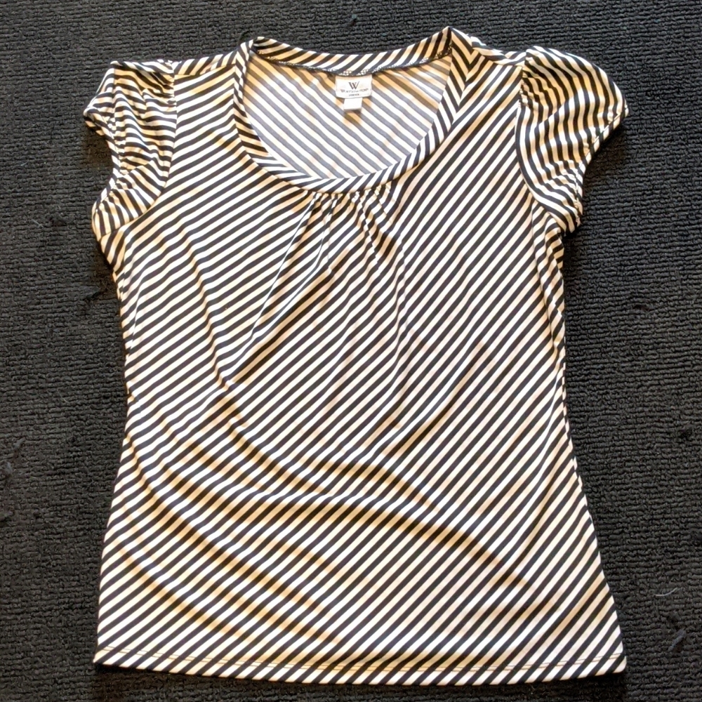 Worthington stretch striped top